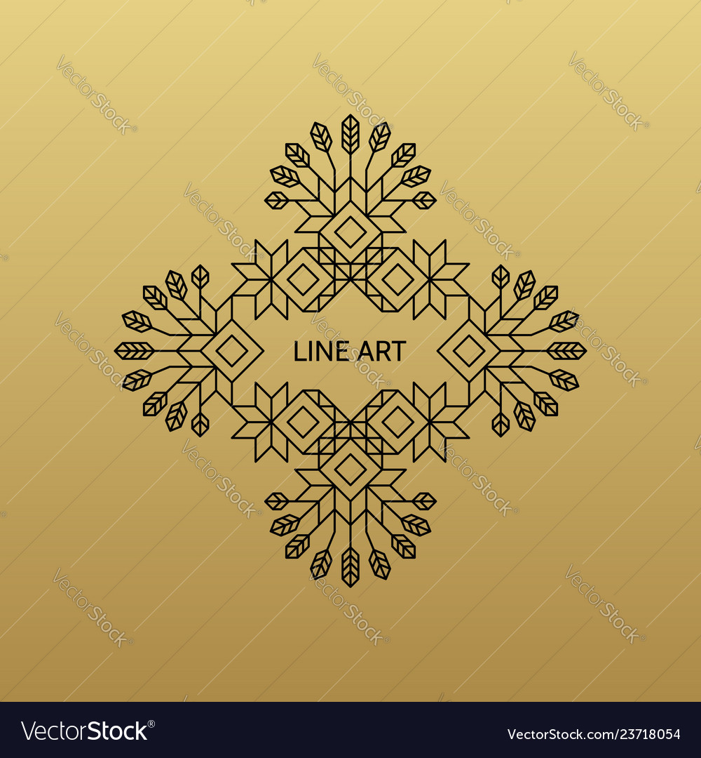 Abstract background line art design vector image Abstract background line art design