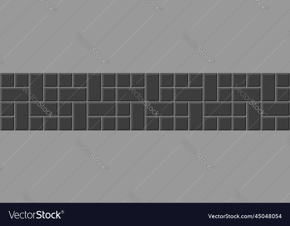 Black pinwheel tile horizontal background kitchen vector image Black pinwheel tile horizontal background kitchen