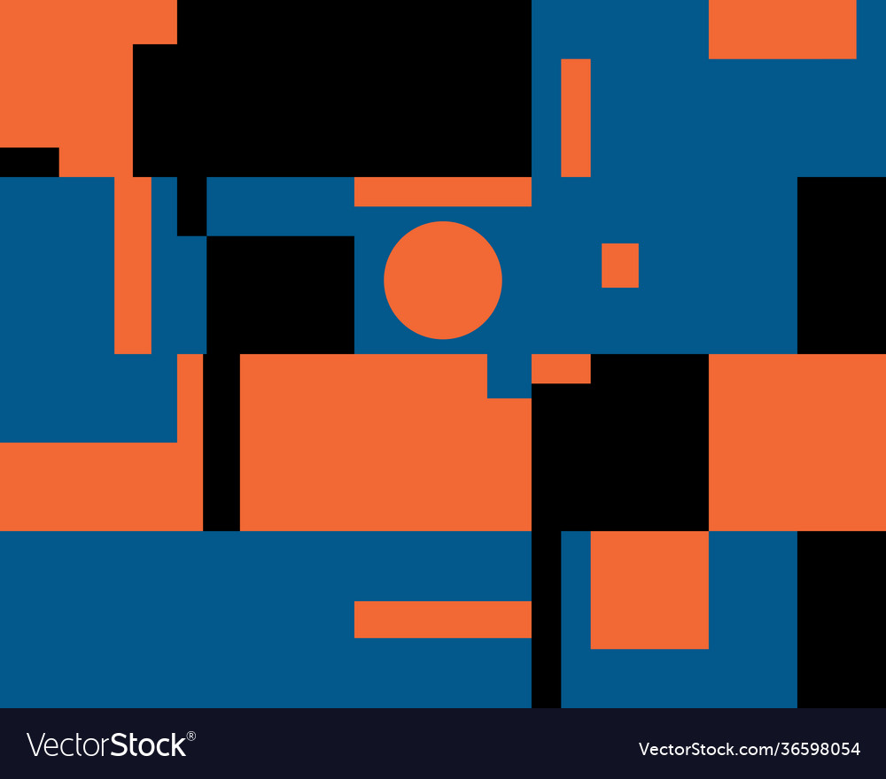 Deconstructed abstract pattern design vector image Deconstructed abstract pattern design