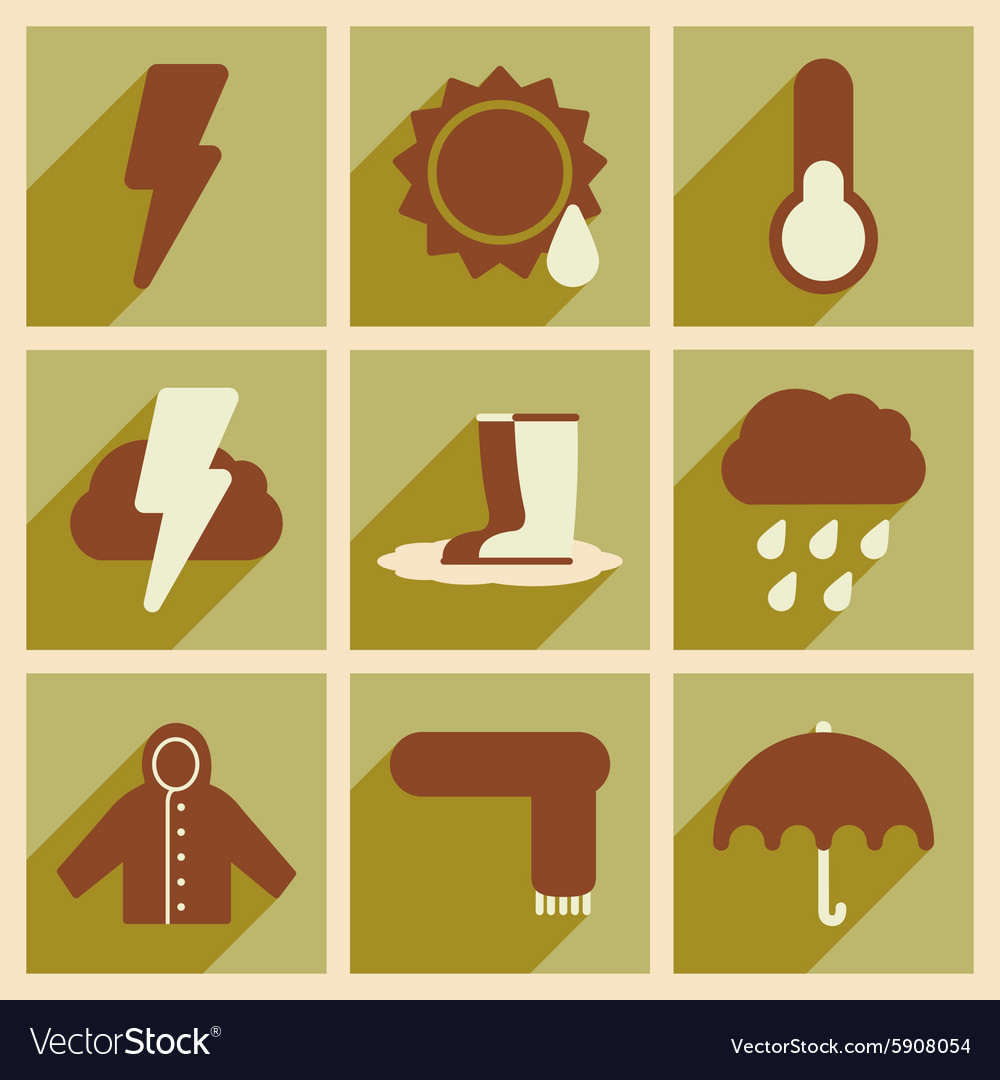 Flat with shadow concept and mobile application