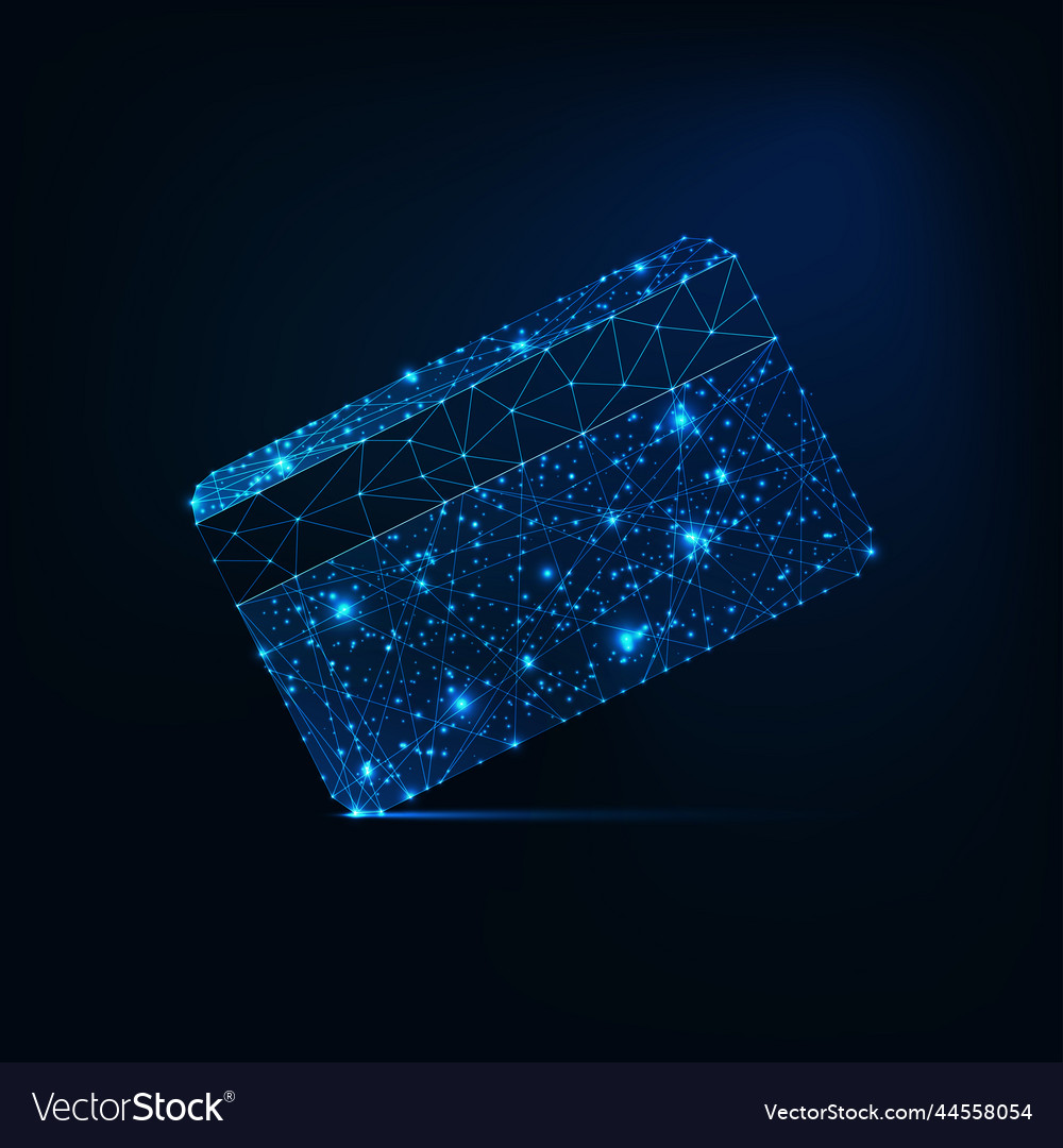 Glowing Star Credit Card - Futuristic