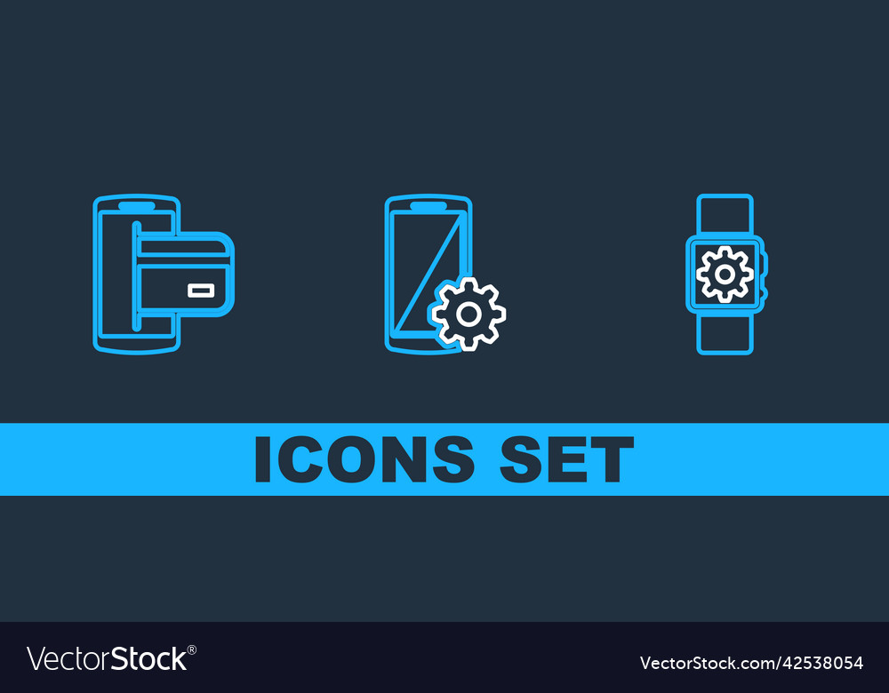 Set line smartwatch setting nfc payment