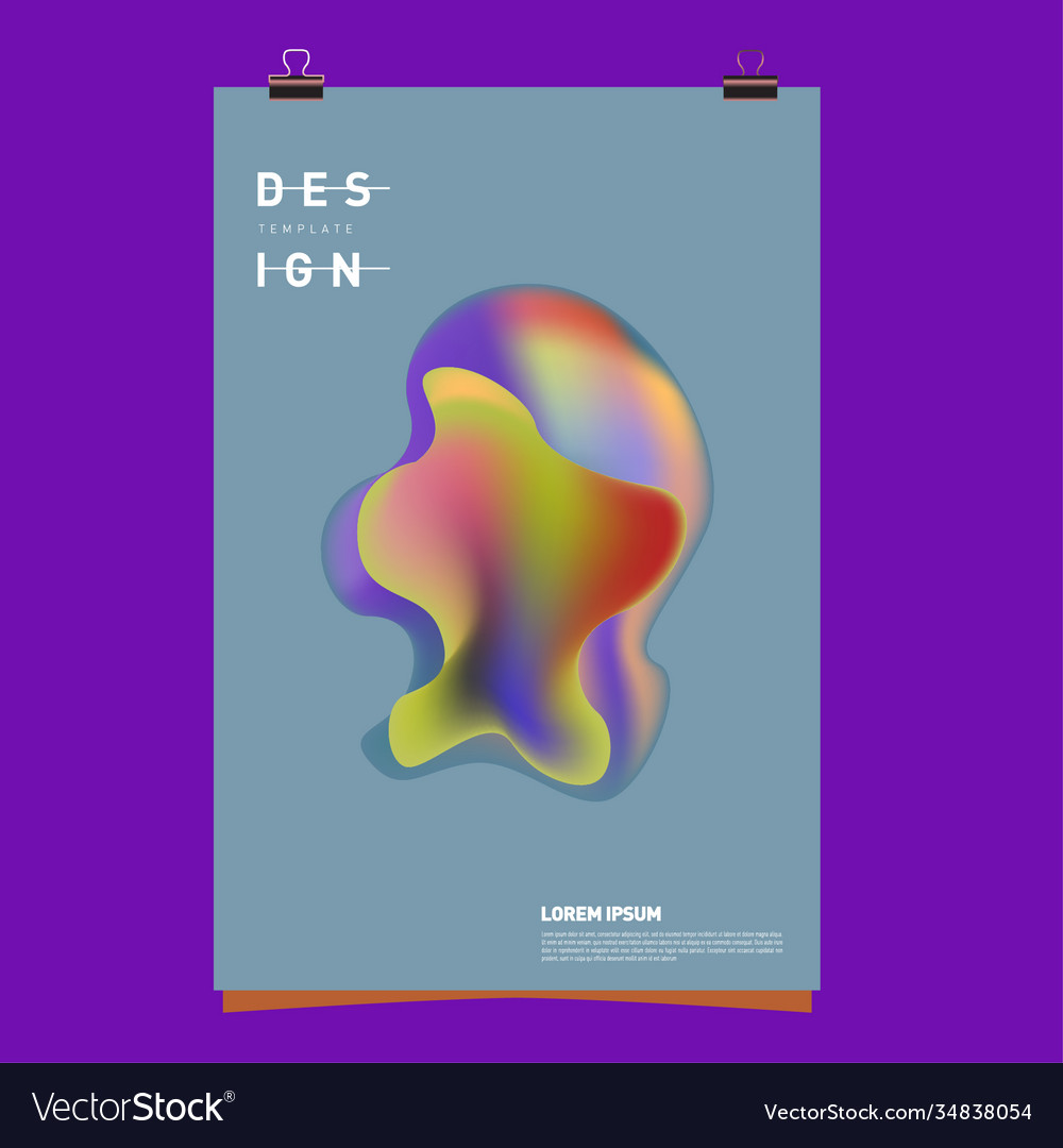 Simple abstract colorful fluid background