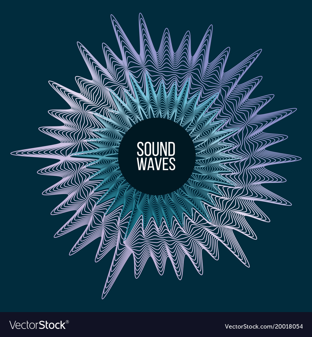 Sound wave abstract background