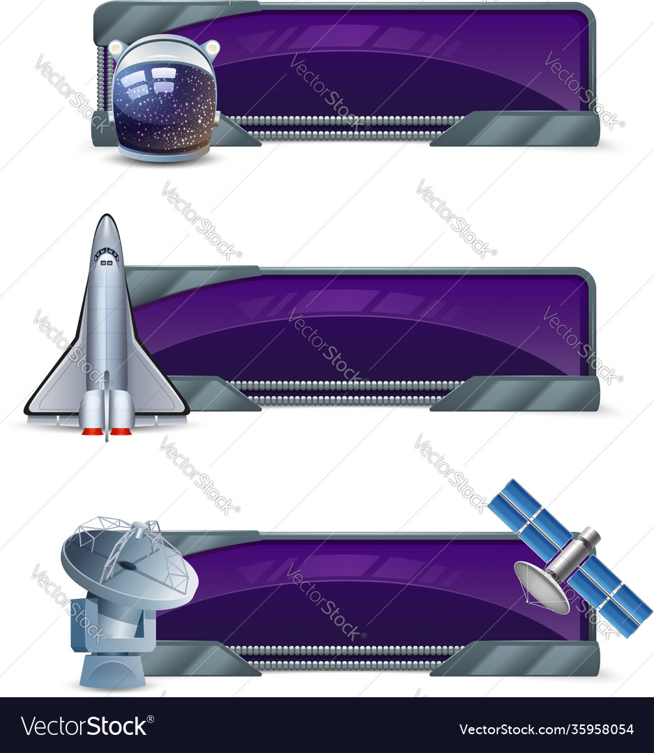 Space banner set