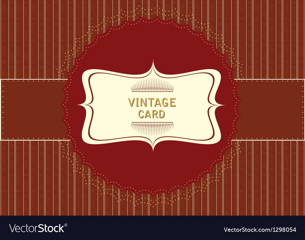 Template frame design for greeting card Royalty Free Vector