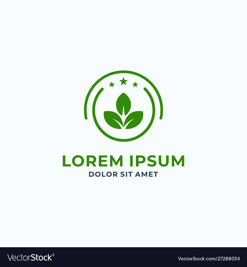 Tree design in flat green color