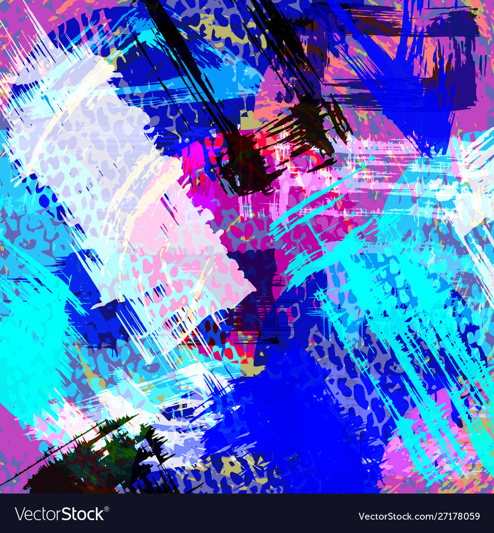 Abstract color pattern in graffiti style quality vector image Abstract color pattern in graffiti style quality