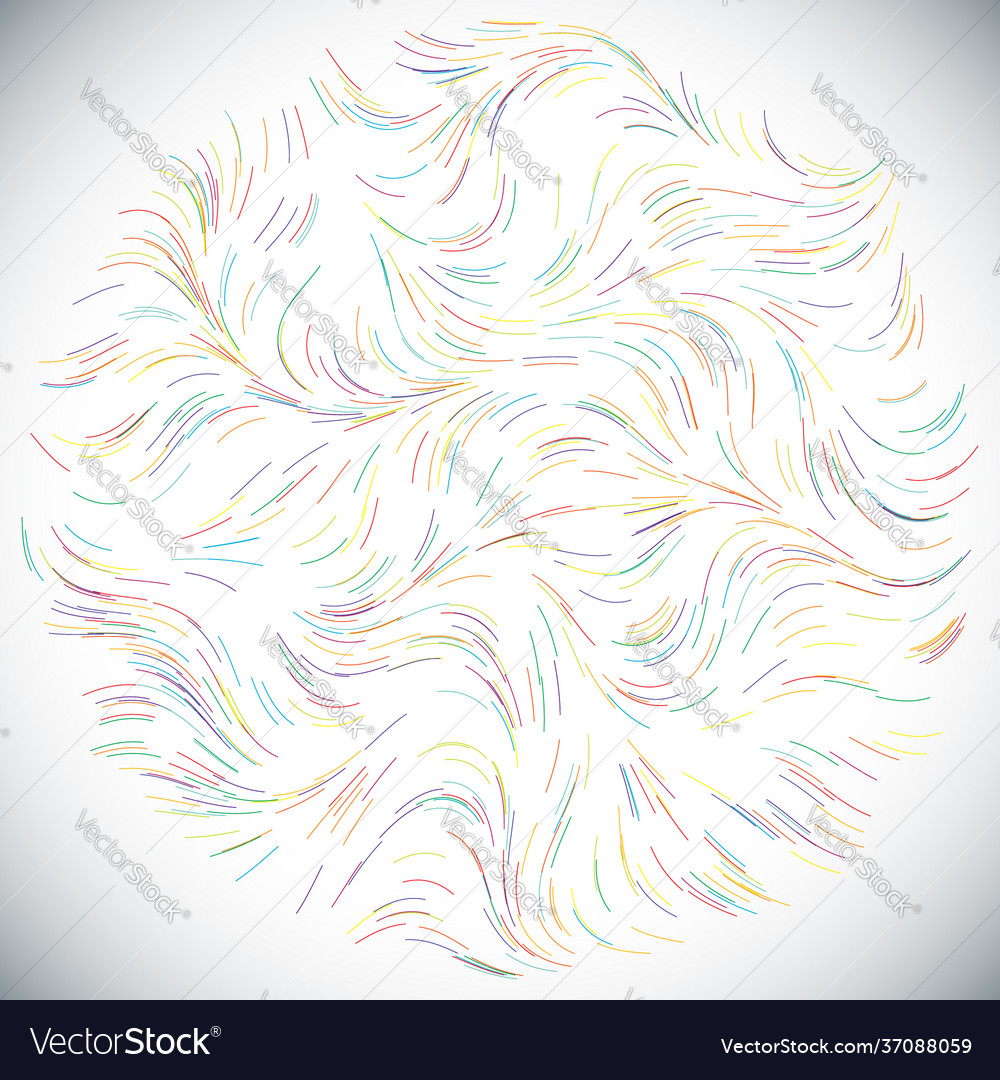 Abstract render random wavy curvy writhe lines Vector Image Abstract render random wavy curvy writhe lines
