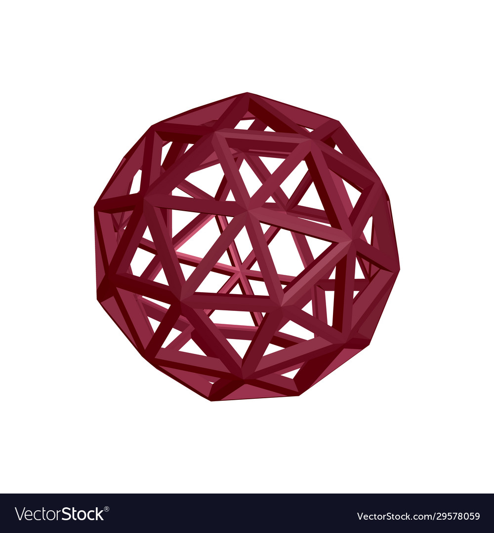 Abstract sphere wireframe 3d