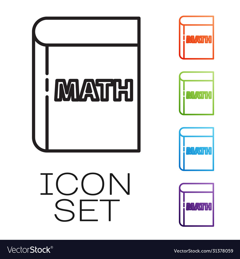 Black line triangle math icon isolated on white