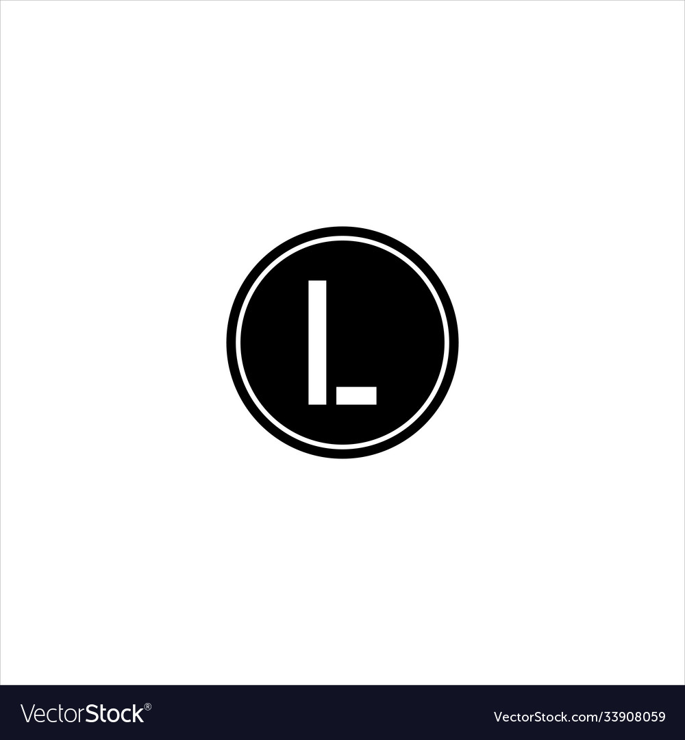 L letter logo monogram design