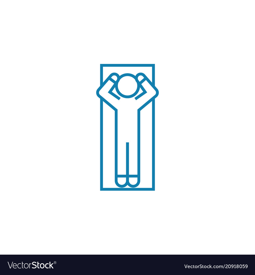Serious problems linear icon concept vector image Serious problems linear icon concept
