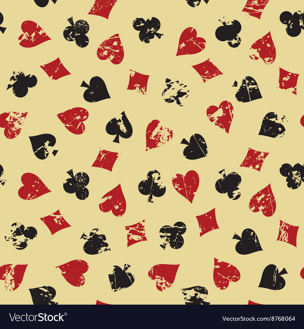 Background with suits of playing cards