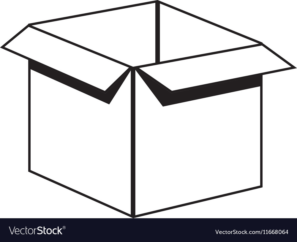 Box carton packing icon Royalty Free Vector Image