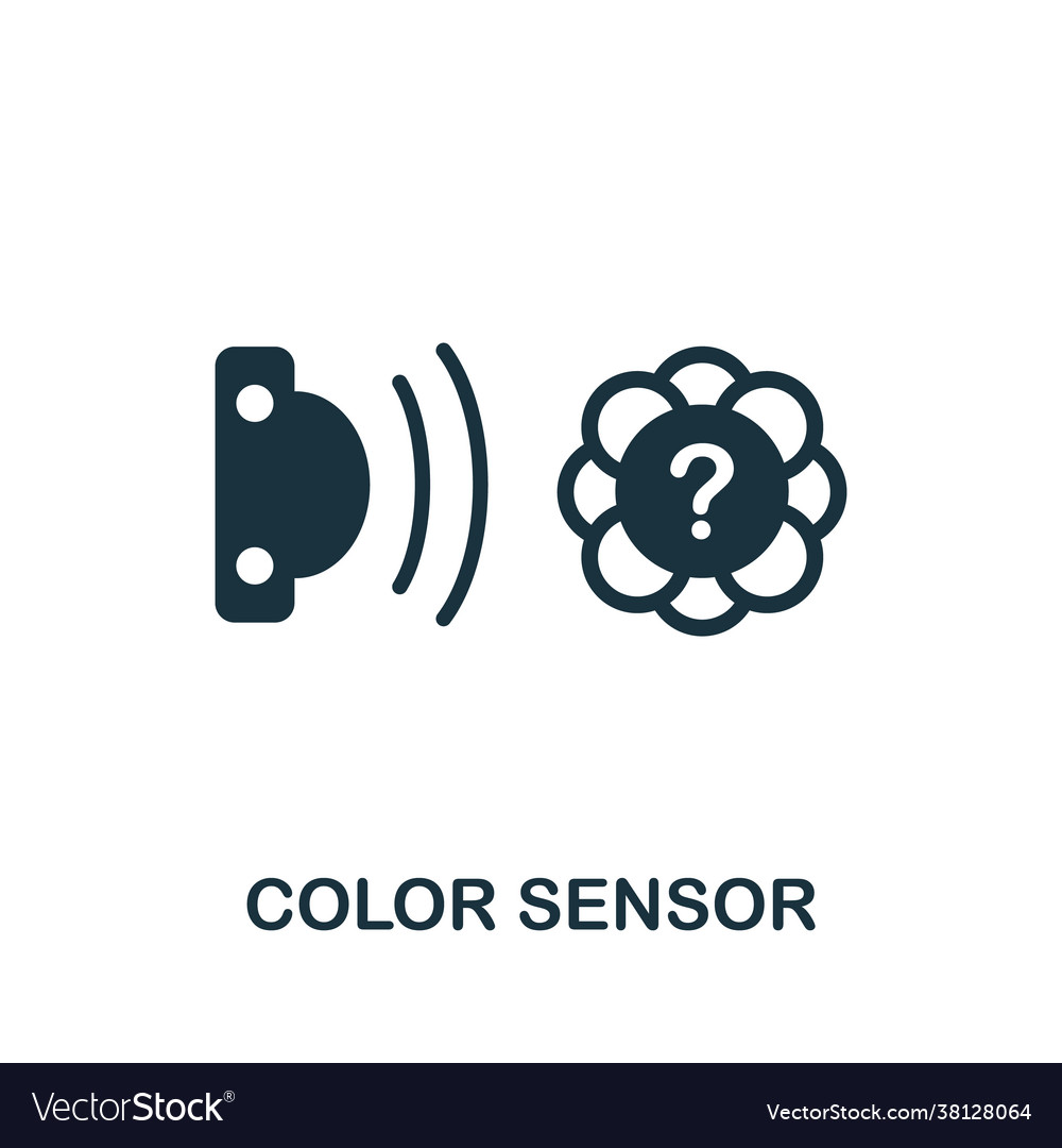 Color sensor icon simple element from sensors