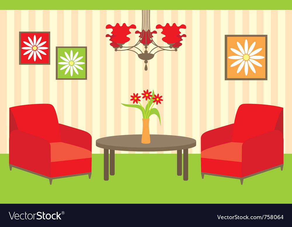 Download Living room Royalty Free Vector Image - VectorStock