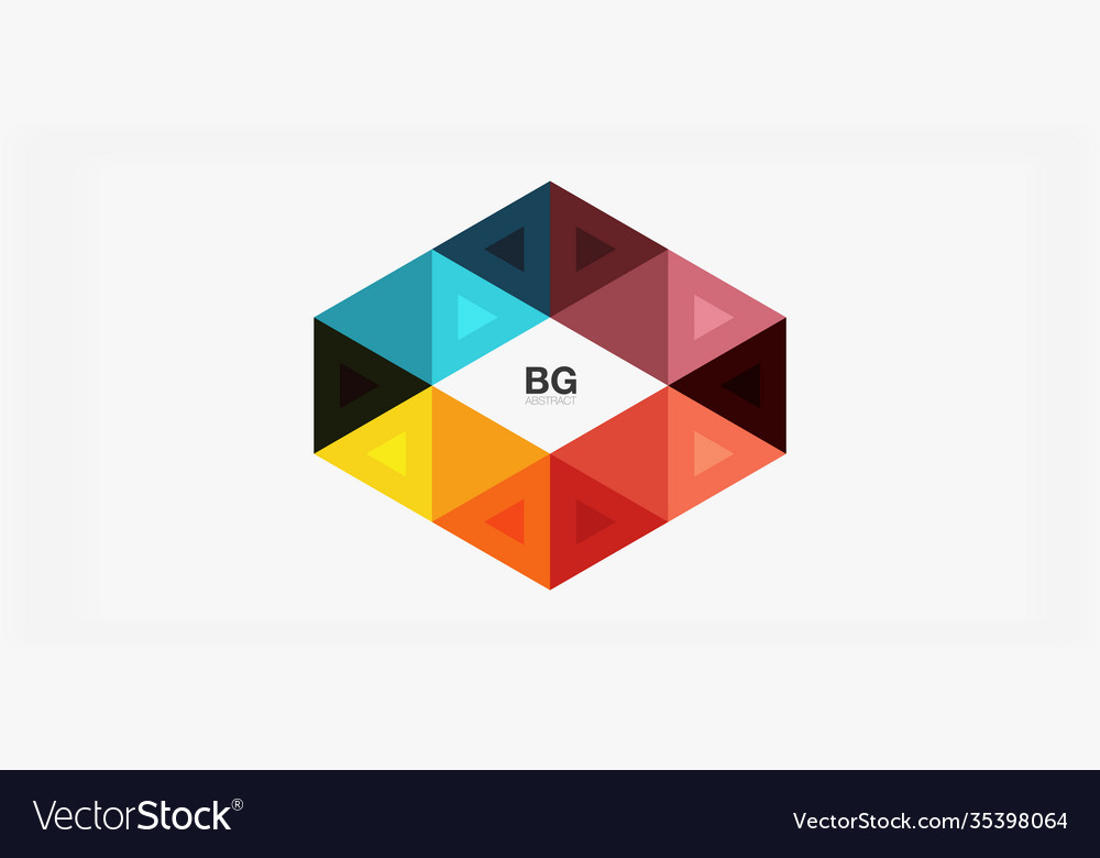Mosaic triangle pattern abstract background