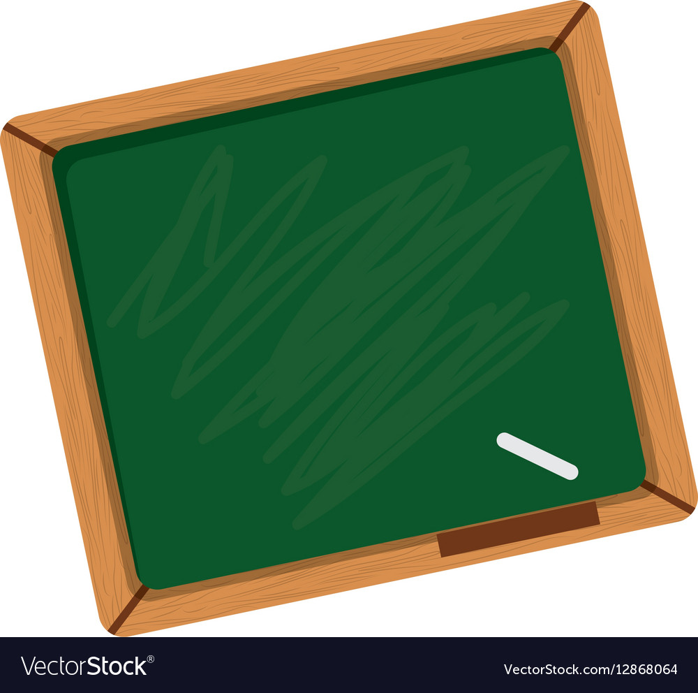 School blackboard isolated