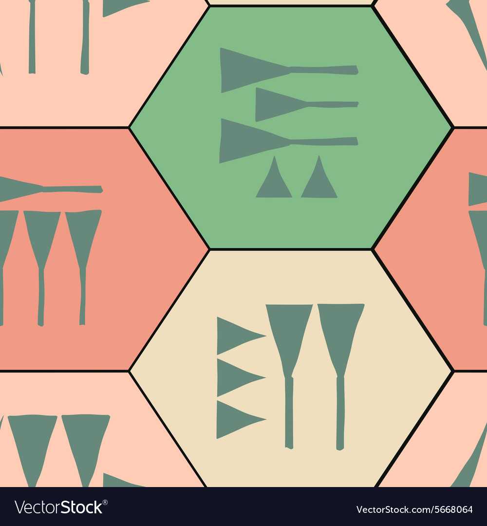 Seamless background with cuneiform