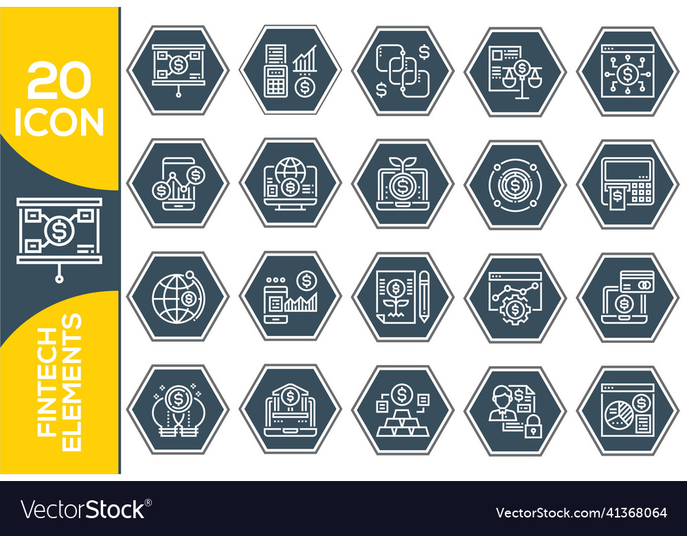 Set of monoweight linear icons and symbols