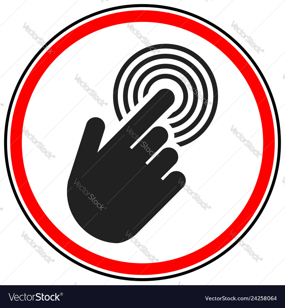 Tapping touchscreen on interface mobile phone icon Vector Image Tapping touchscreen on interface mobile phone icon