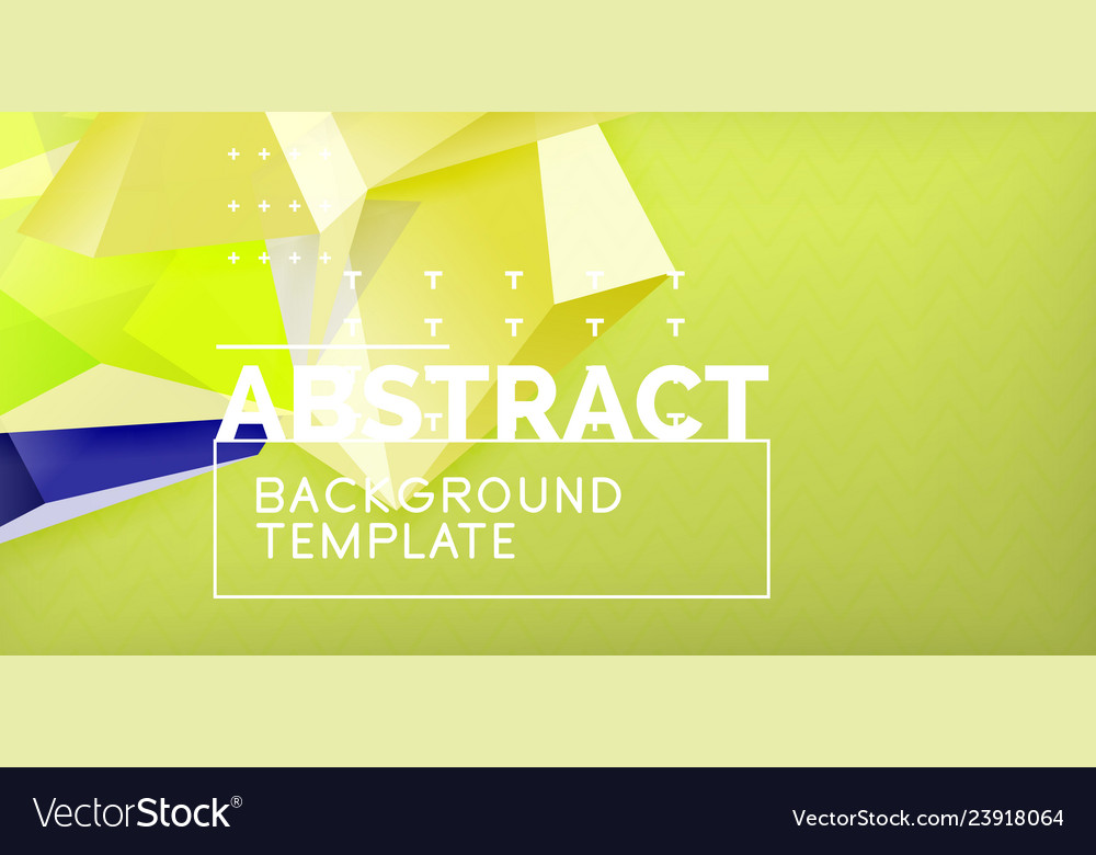 Triangular low poly background design vector image Triangular low poly background design