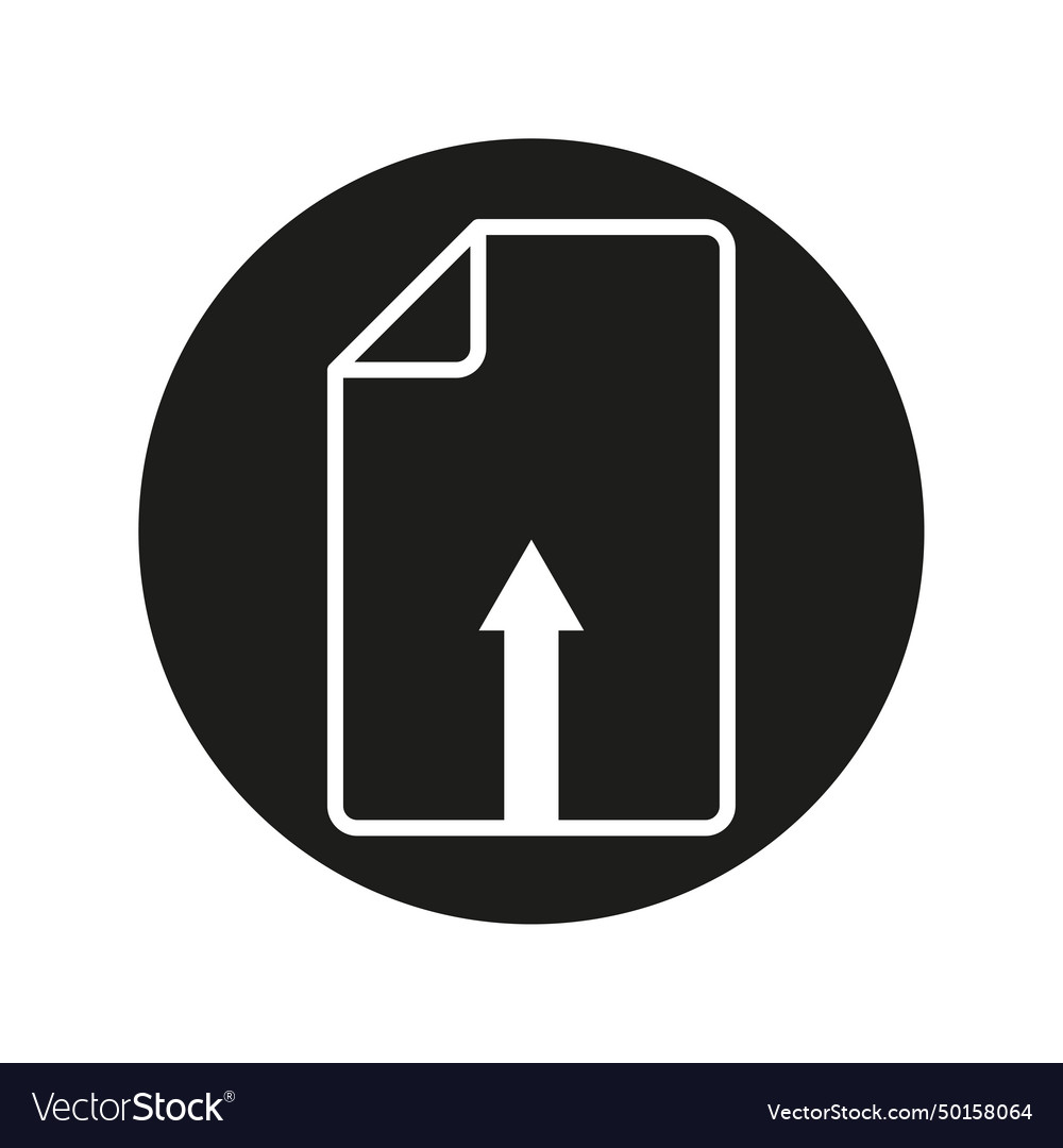 Upload file icon eps 10