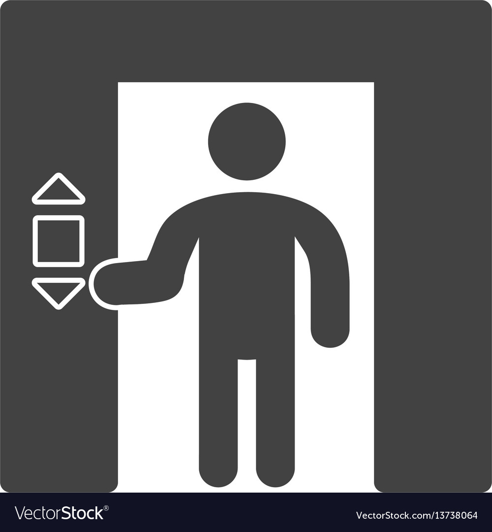 Using elevator Royalty Free Vector Image - VectorStock