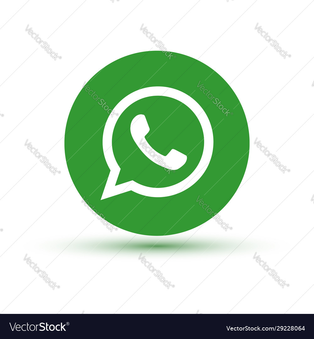 Whatsapp logo icon Royalty Free Vector Image - VectorStock