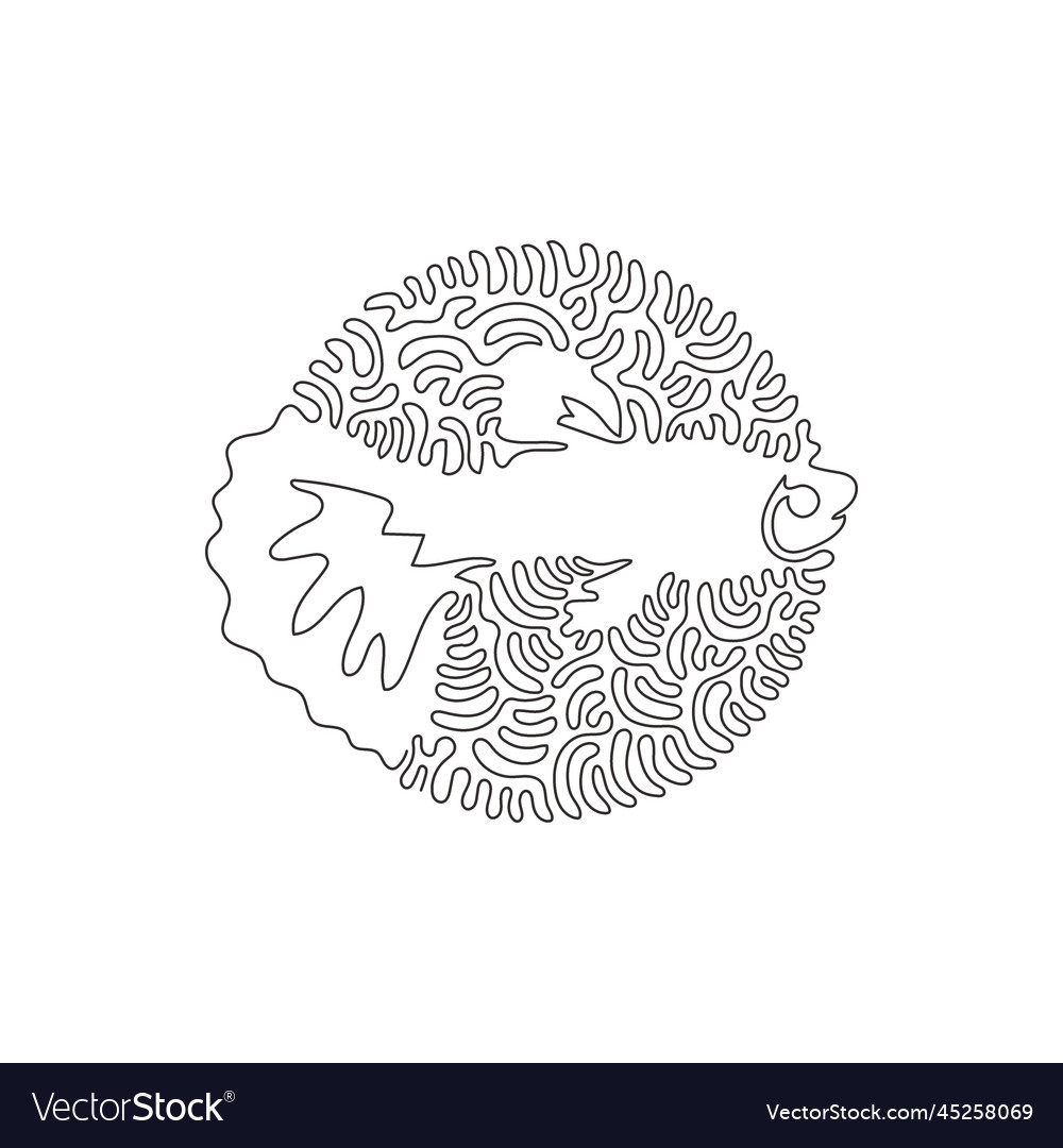 Continuous one curve line drawing of beautiful vector image Continuous one curve line drawing of beautiful