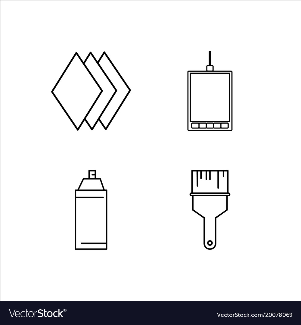 Design und Studio einfache lineare Icon-Setsimple