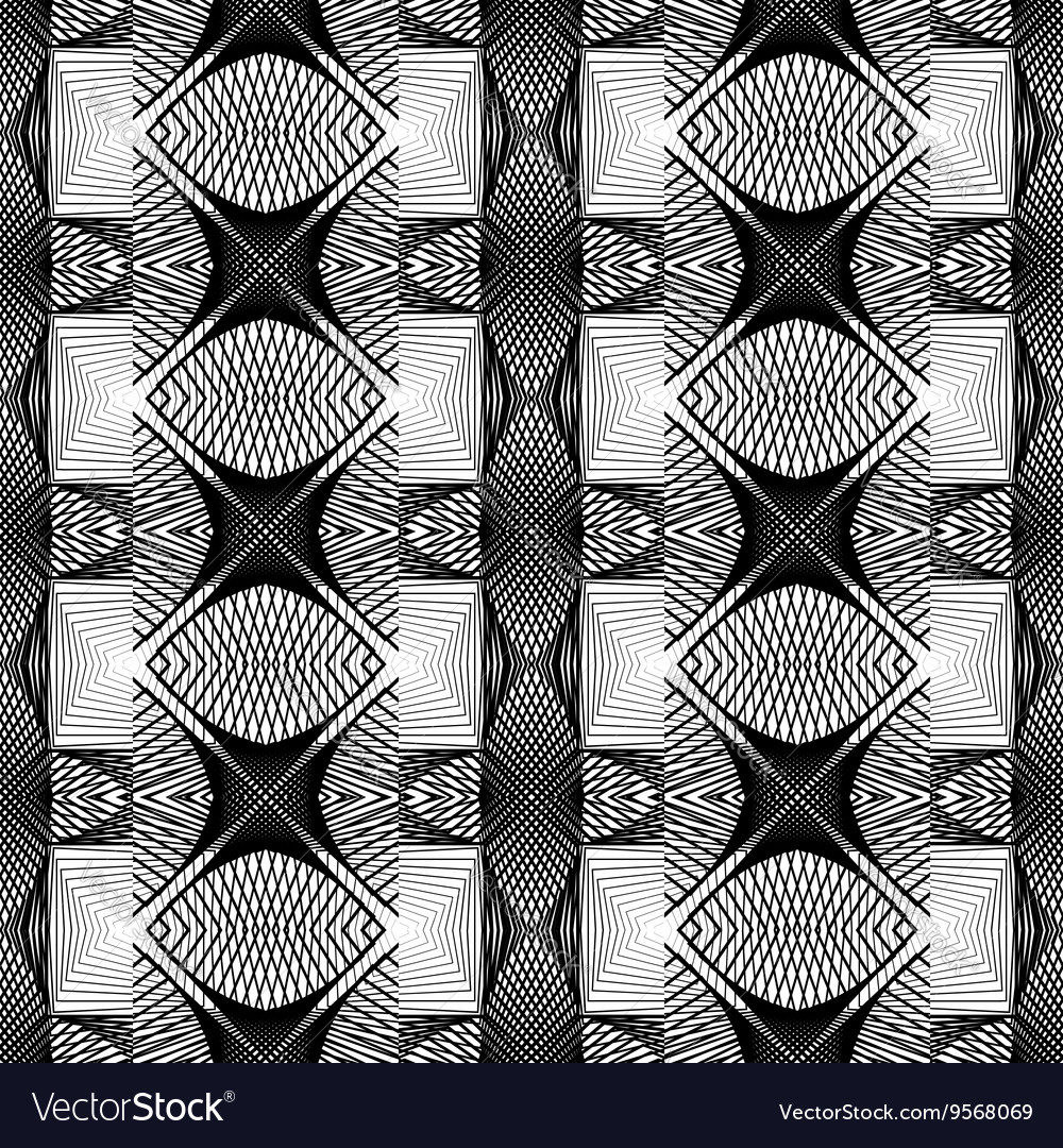 Design seamless monochrome grid pattern