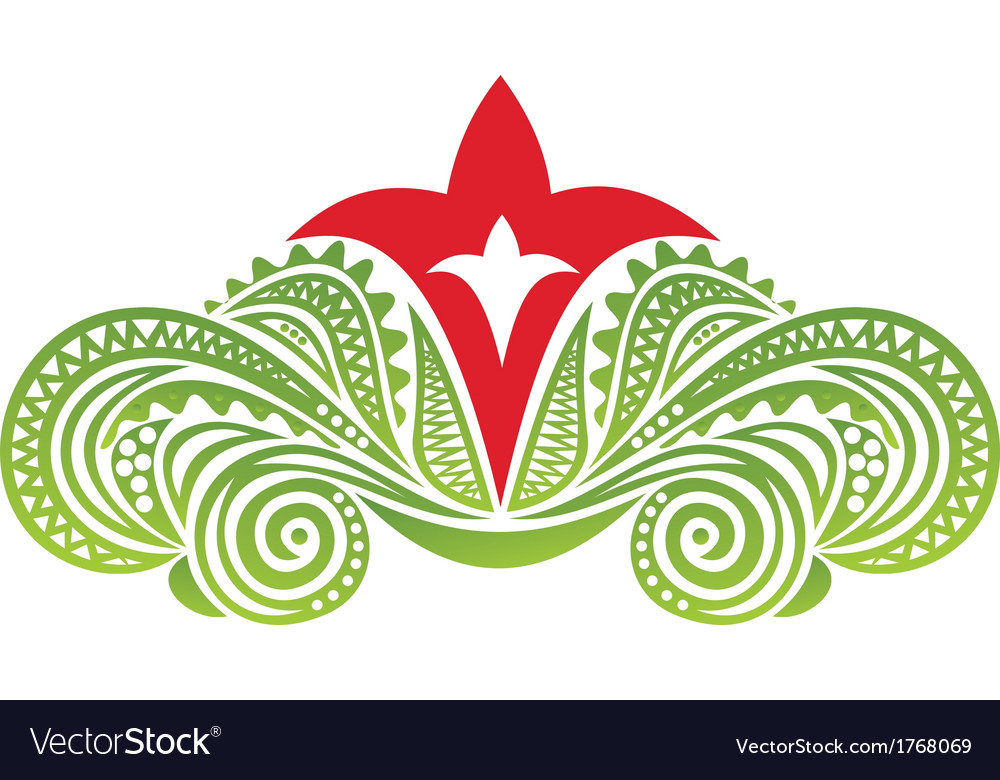 Floral pattern design element