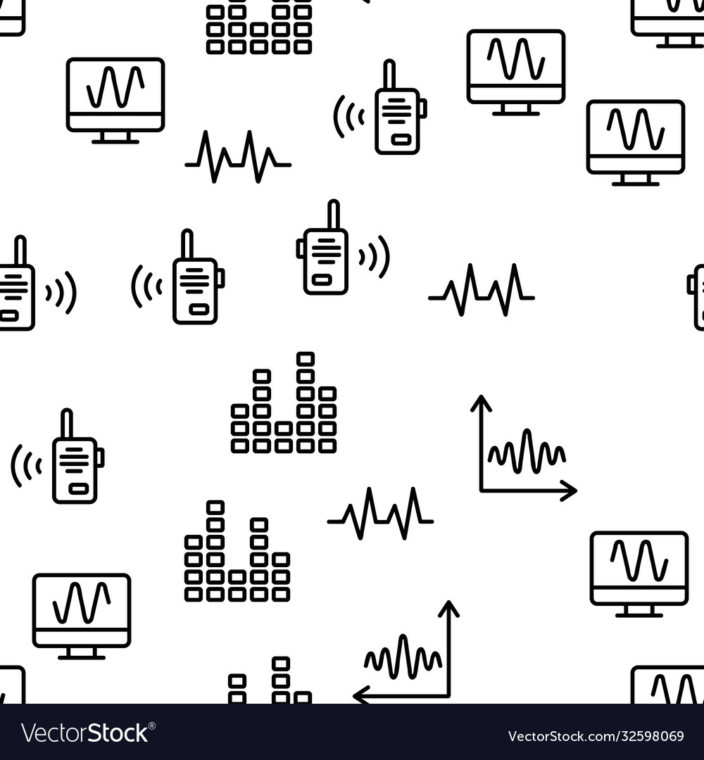 Frequency pulse wave seamless pattern