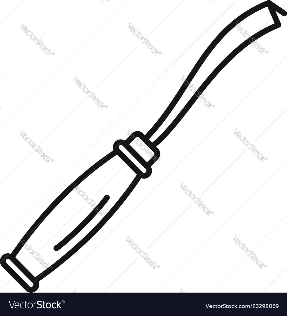 Rasps tool icon outline style Royalty Free Vector Image