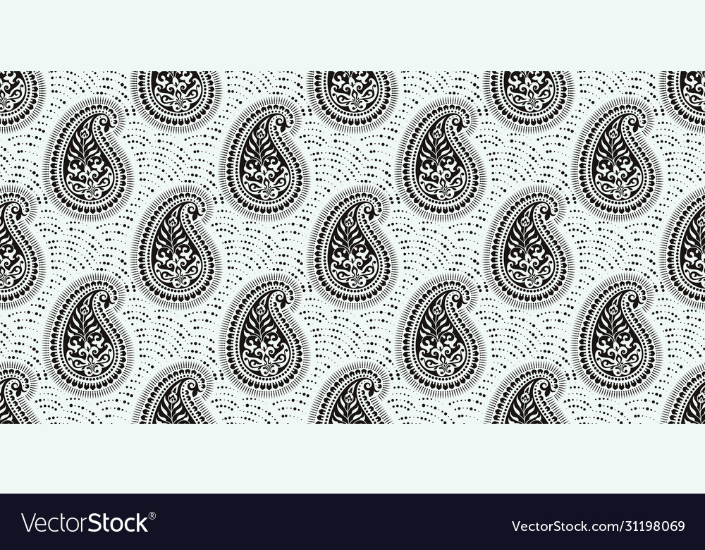 Rectangular seamless boho print design