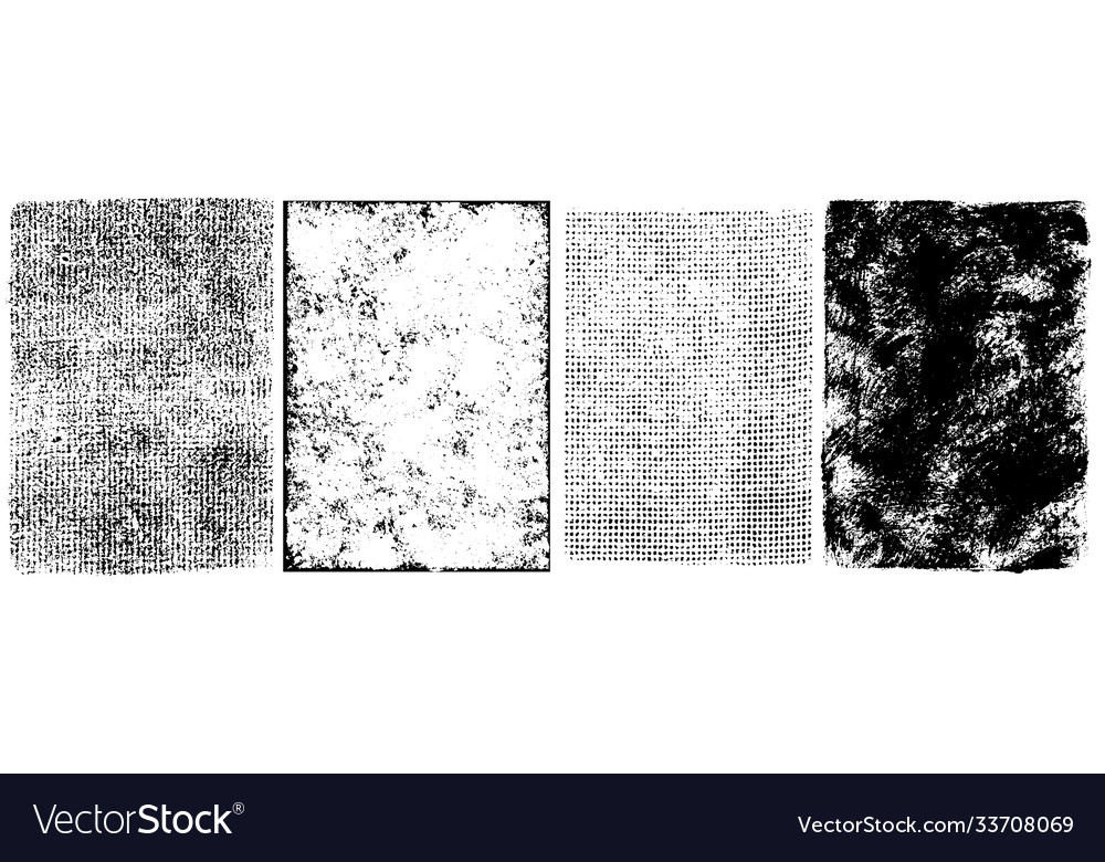 Retro grunge textures set Royalty Free Vector Image