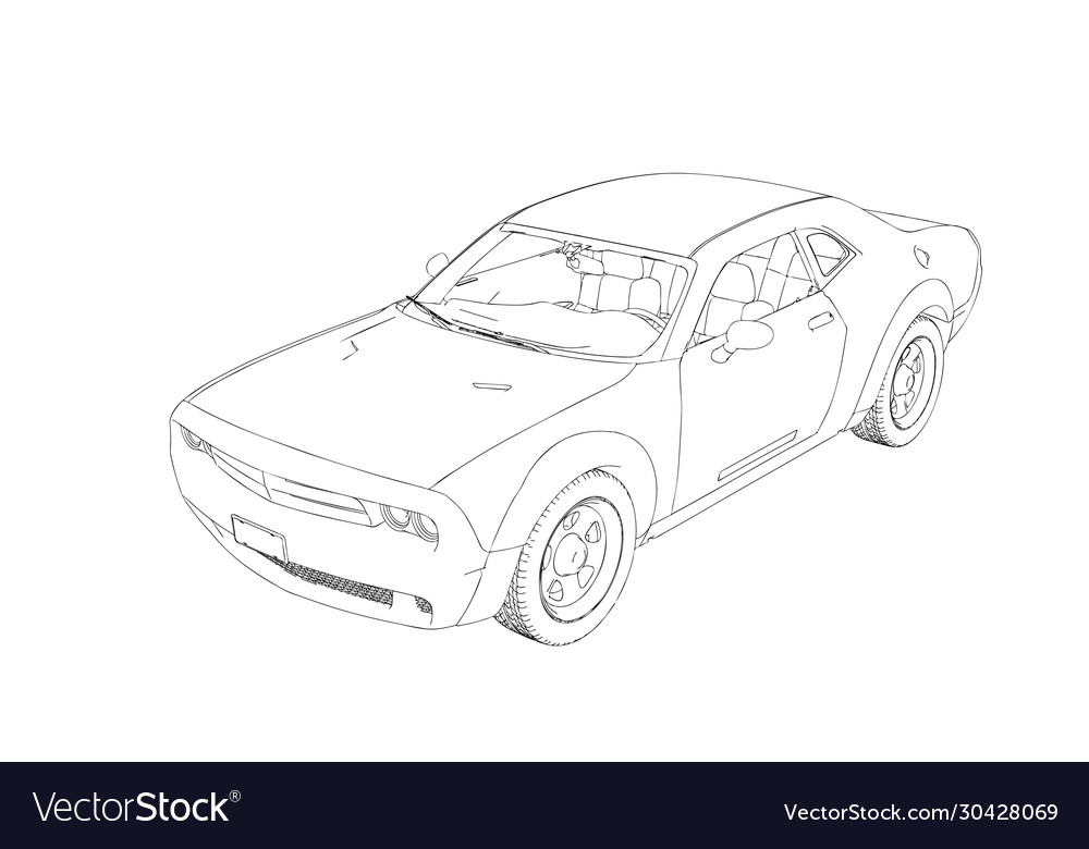 3D Sports Car drawing  how to draw car VERY EASY  ART and LİNE   YouTube