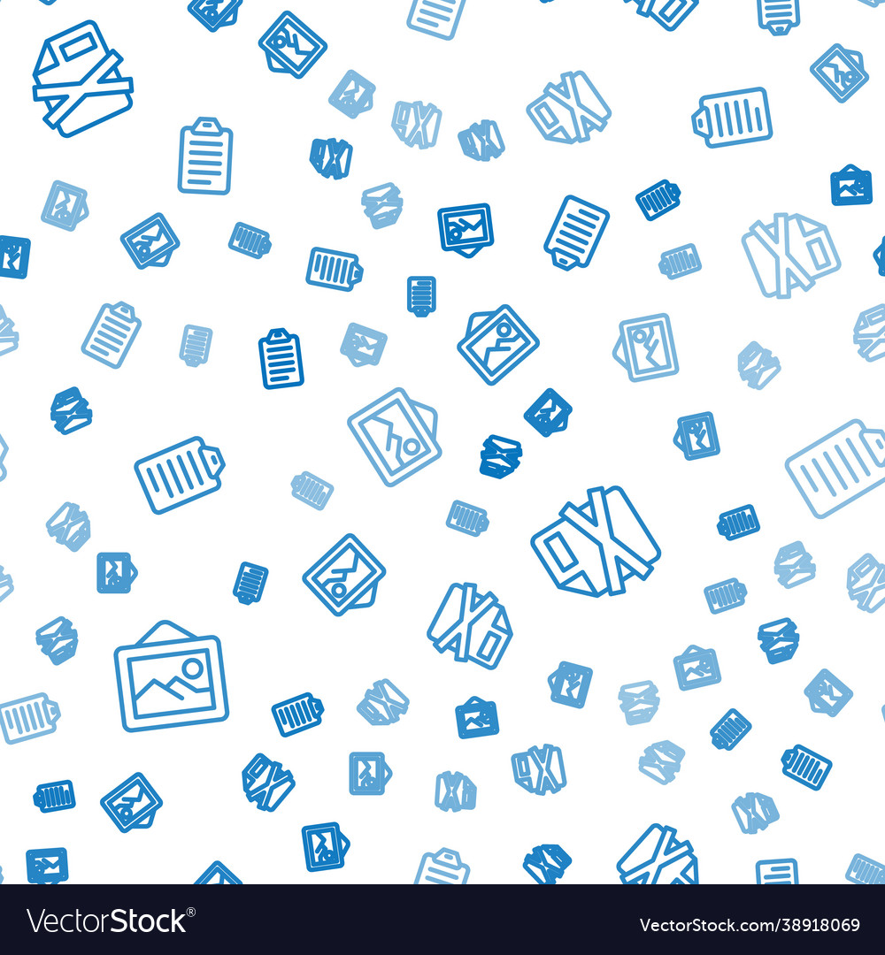 Set line picture landscape delete file document Vector Image Set line picture landscape delete file document