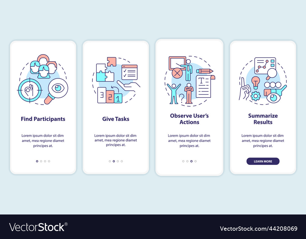 Usability testing plan onboarding mobile app