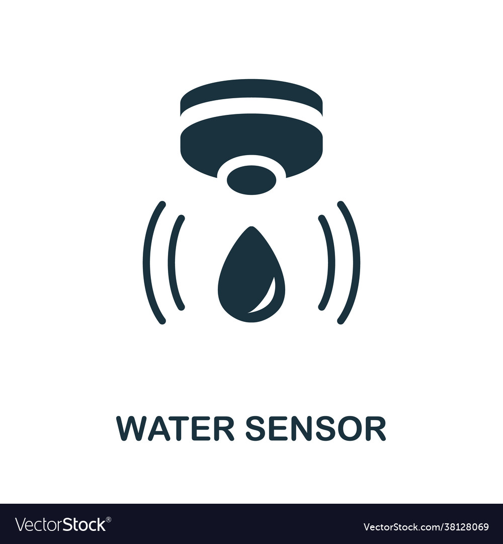Water sensor icon simple element from sensors
