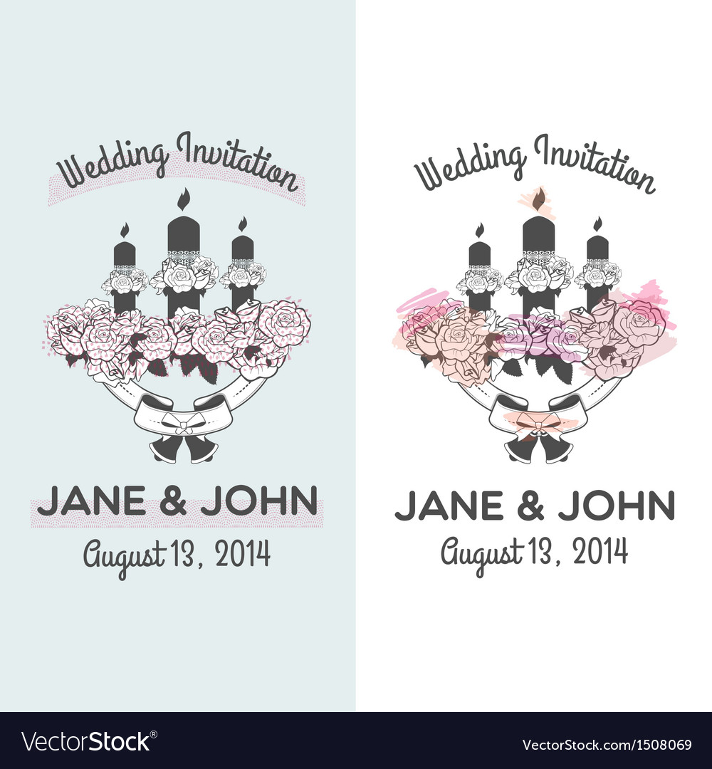 Wedding invitation Royalty Free Vector Image - VectorStock