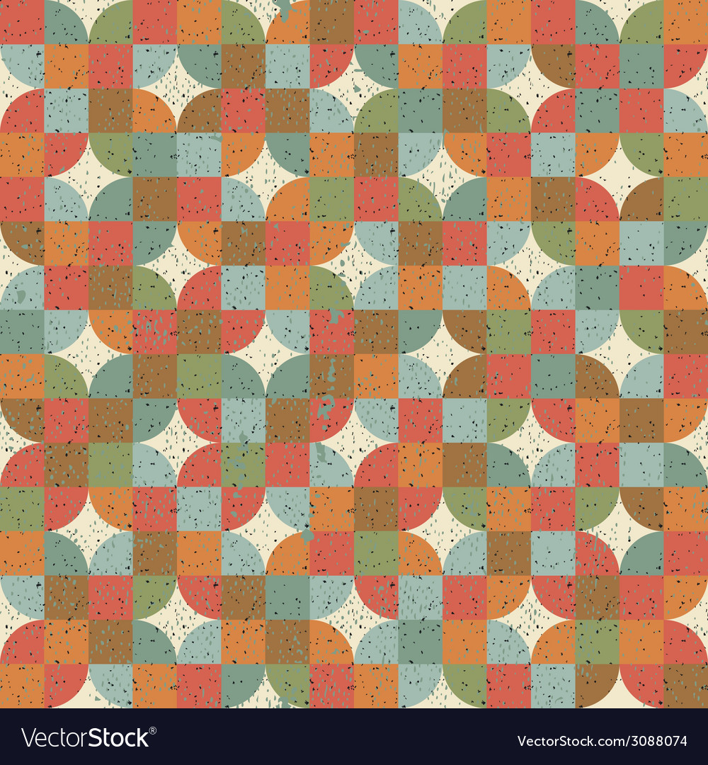 Abstract colorful tiles seamless pattern