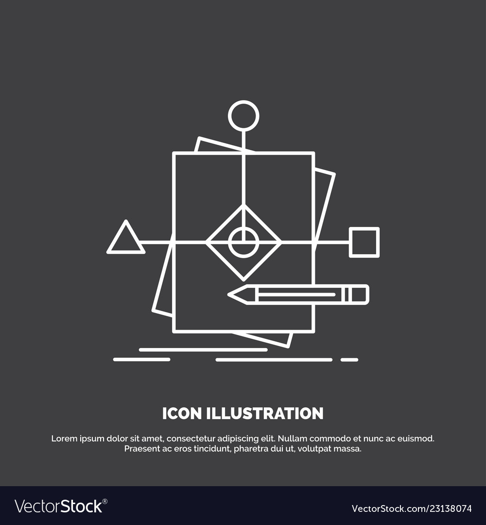 Algorithm Business foretelling Musterplan Ikone vector image Algorithm Business foretelling Musterplan Ikone