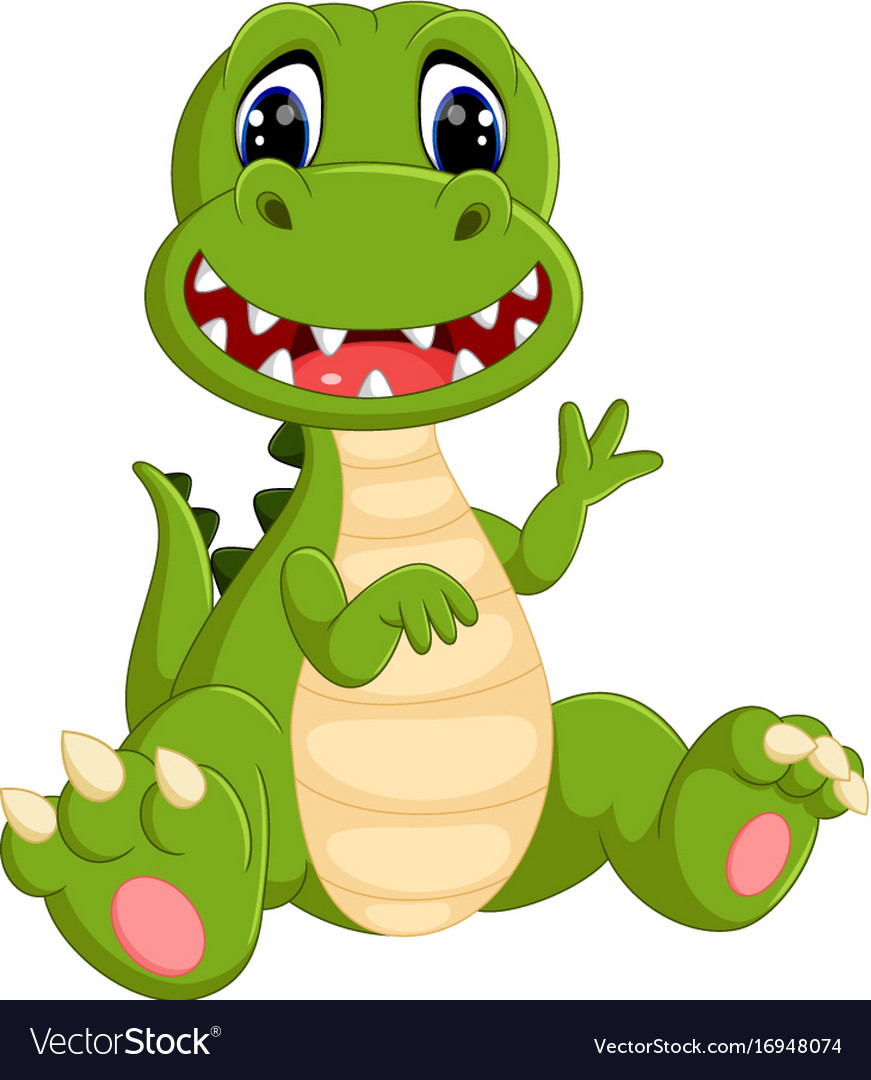 Premium Vector  Cute baby dino cartoon