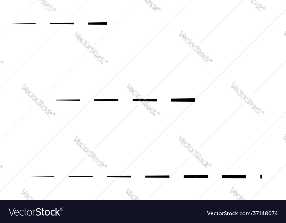 Dashed random straight parallel lines geometric Vector Image Dashed random straight parallel lines geometric