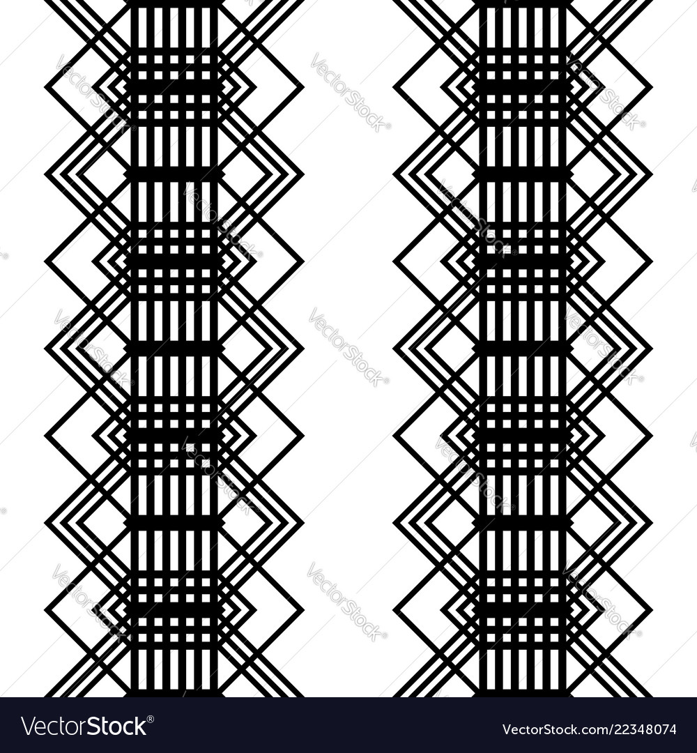 Design seamless monochrome grating pattern vector image Design seamless monochrome grating pattern
