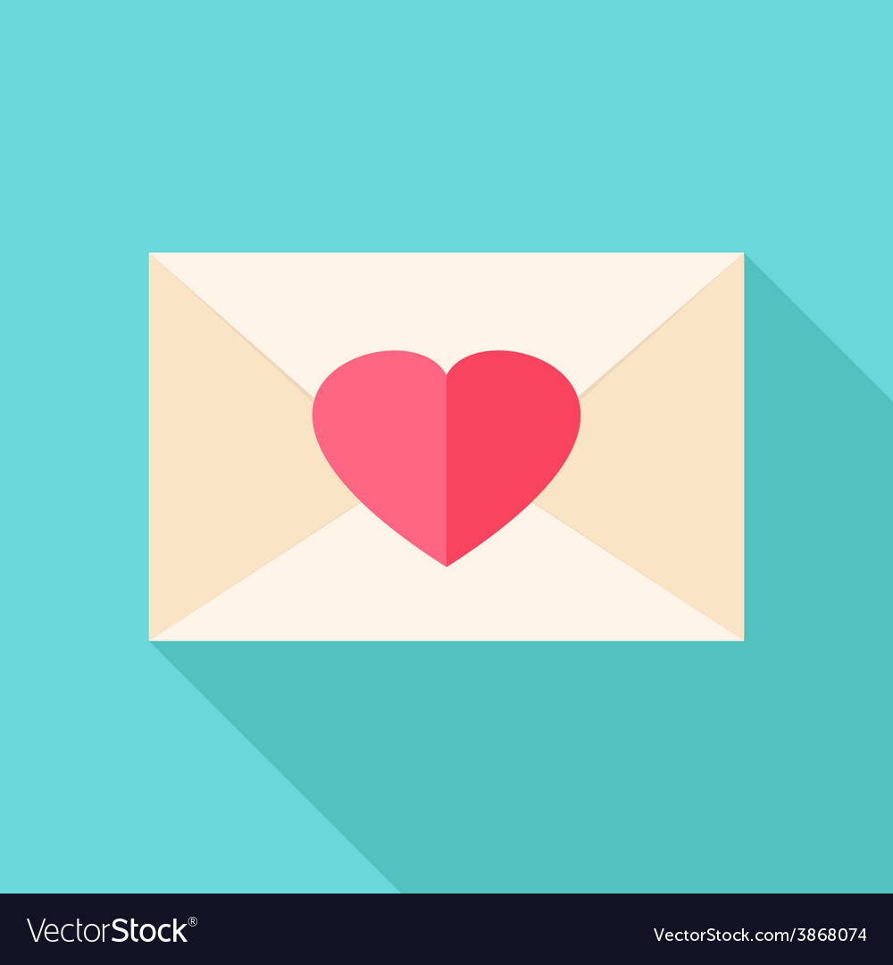 Envelope with heart