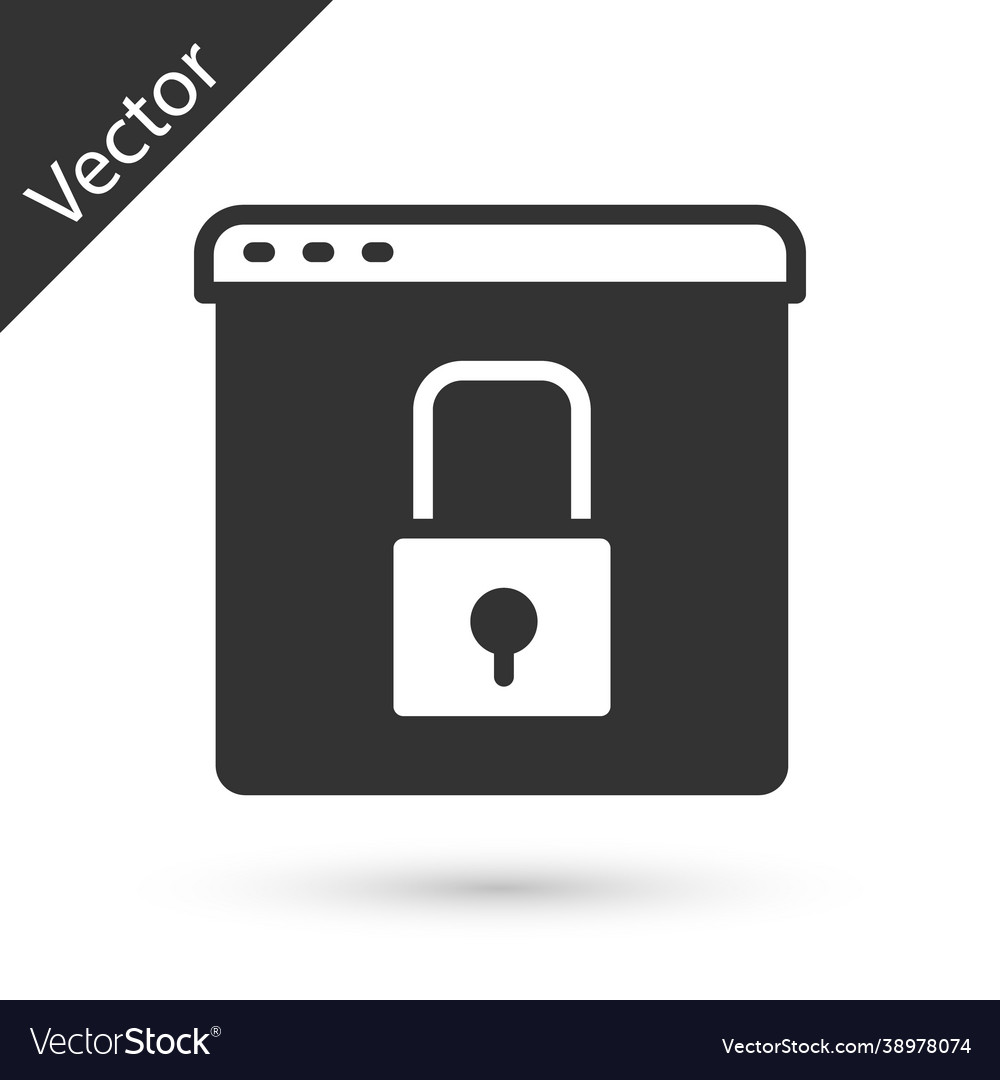 Grey secure your site with https ssl icon vector image Grey secure your site with https ssl icon